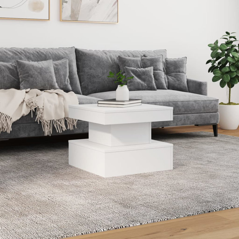 Catrena Block Coffee Table, White