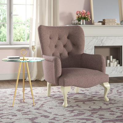 Loretta Upholstered Wingback Chair