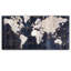 Vieille mappemonde bleue, impression sur toile tendue-1633168039