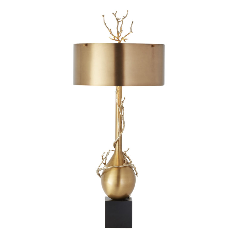 Twig Bulb Lamp, Antique Brass