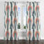 Modern Curtains for bedroom - Grey Arc Line Midcentury Grommet Curtain - 1 Panel-992242249-992242248