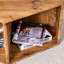 Table basse hexagonale avec de charmants autocollants à motifs