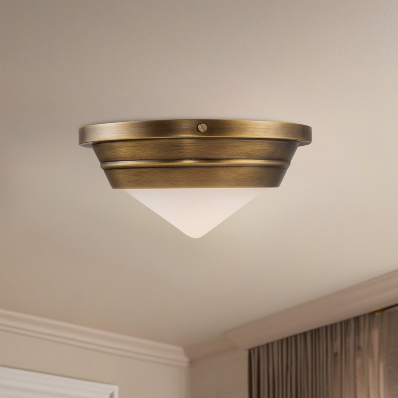Willard 1 - Light Flush Mount, Vintage Brass