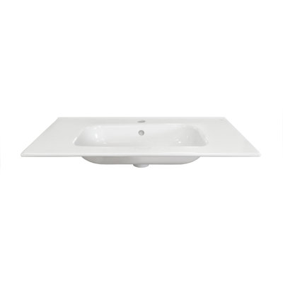 24.063'' Ceramic Single Bathroom Vanity Top with Sink