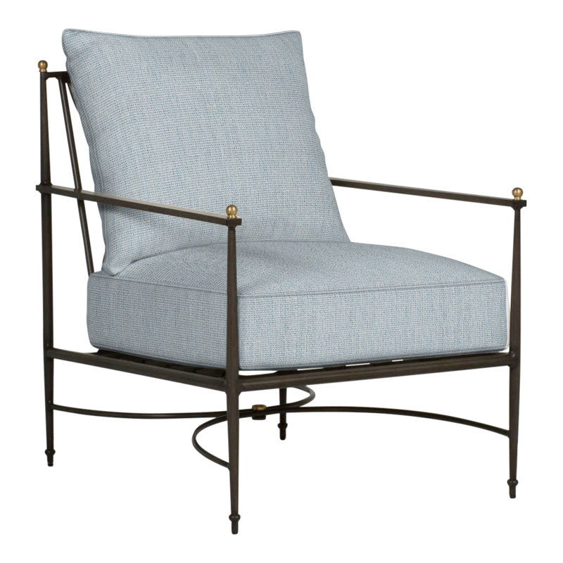 Roma Patio Chair with Cushions, Welt, Perigold Play Sky