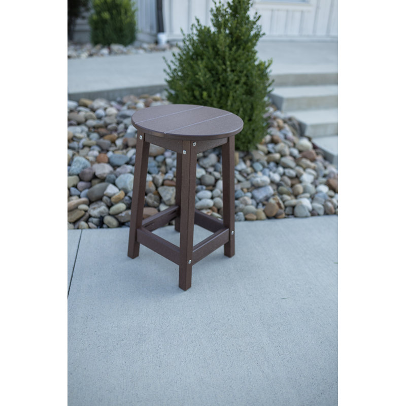  Tabouret de bar rond à hauteur de comptoir. Brun Tudor, Brun Tudor, 24"