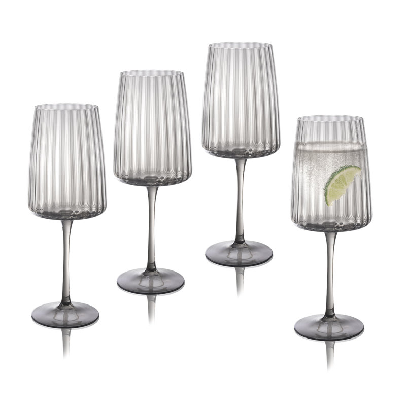 Ensemble de 4 verres à vin Orlosky Amber, Gris