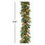 The Holiday Aisle® 9 ft. Copenhagen Spruce Garland with Clear Lights