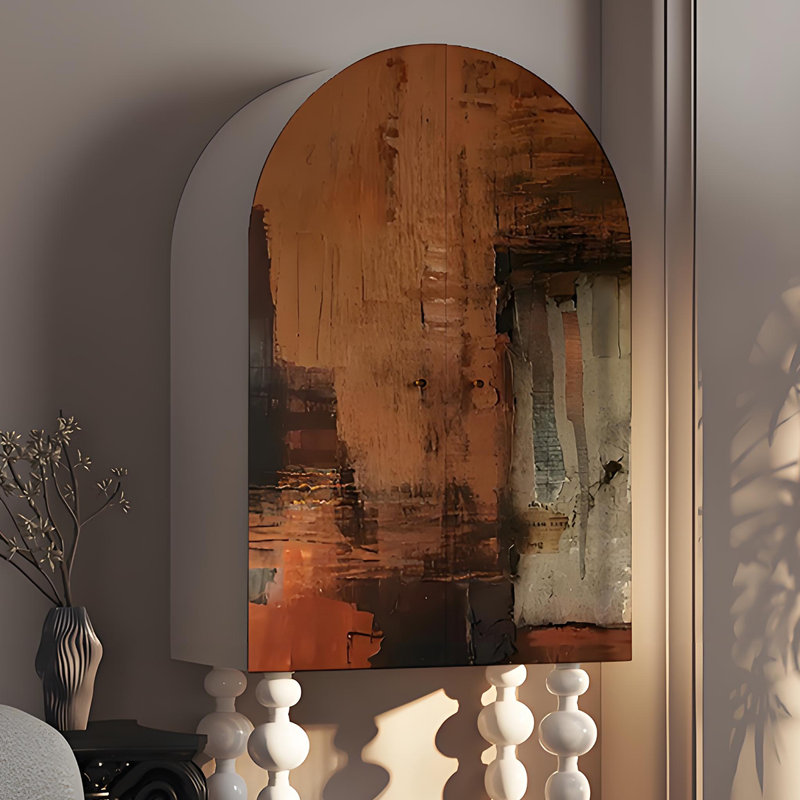 Armoire de rangement à grande capacité en bois de pin, Ivoire blanc