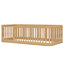 Structure de lit en bois avec clôture-1026397126
