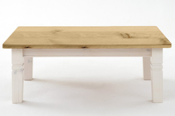Hoboken Four Leg Coffee Table, White, Bern