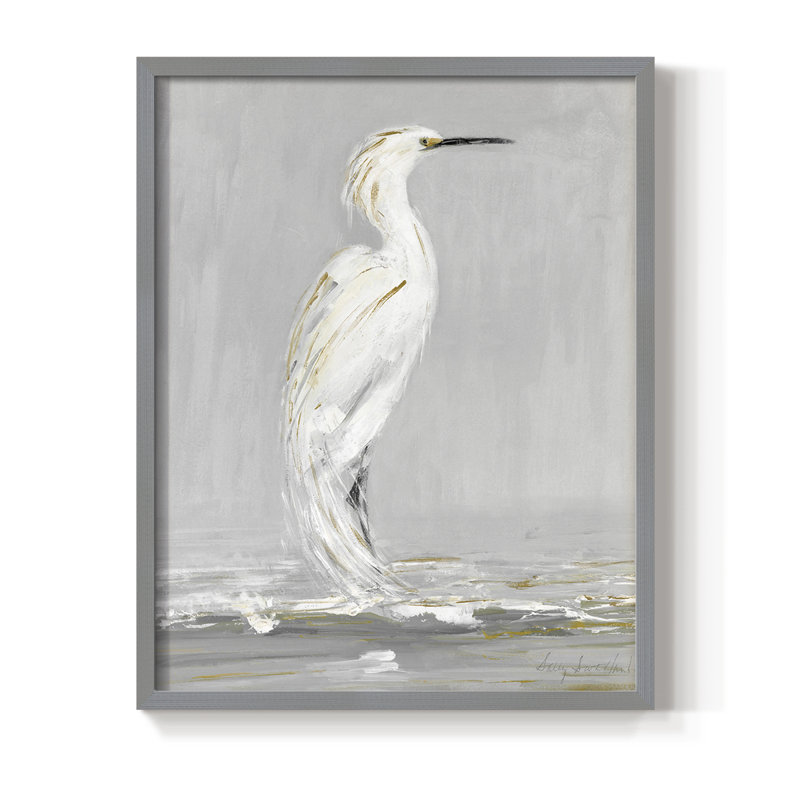 «Coast regarder», reproduction encadrée - bois massif, Gris, H 10 po x l 8 po