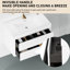 Meuble-lavabo de 30 po avec lavabo et espace intérieur - Armoire blanche brillante, tiroirs de rangement pratiques et blancs, spacieux