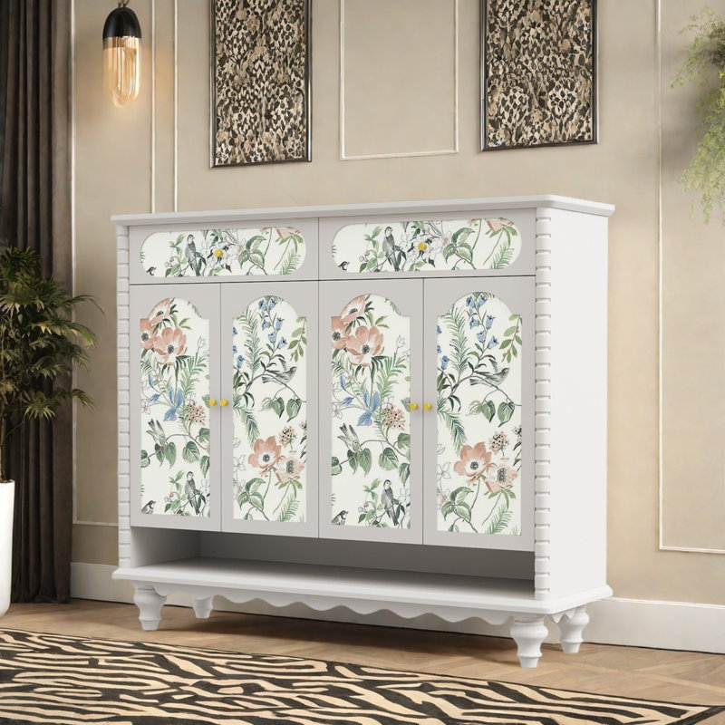 Armoire de rangement multicouche grande capacité, Ivoire blanc