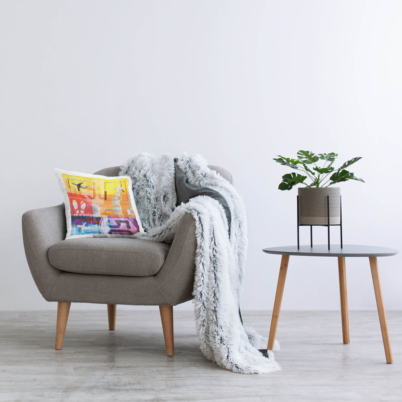 Polyester Throw Square Pillow Cover & Insert