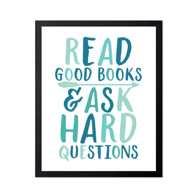 Lire de bons livres, Sans cadre, Affiche, H 24 po x l 32 po