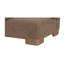 Chaise d'angle June - brun foncé