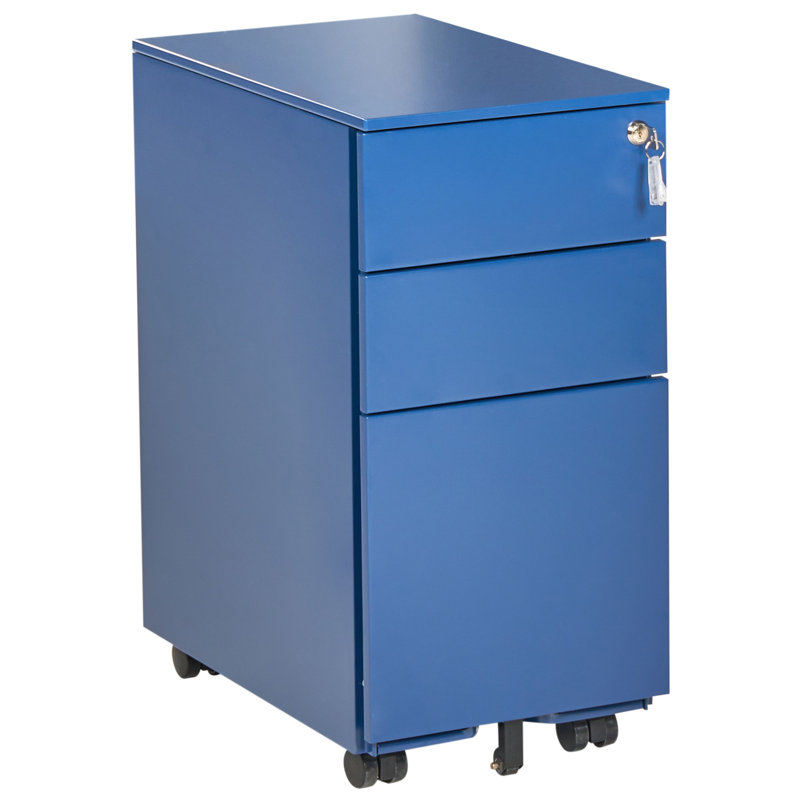 3 -Drawer Storage Cabinet, Blue