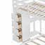 Lit superposé simple au-dessus de simple avec bureau intégré Grigoria par Harriet Bee-981704626
