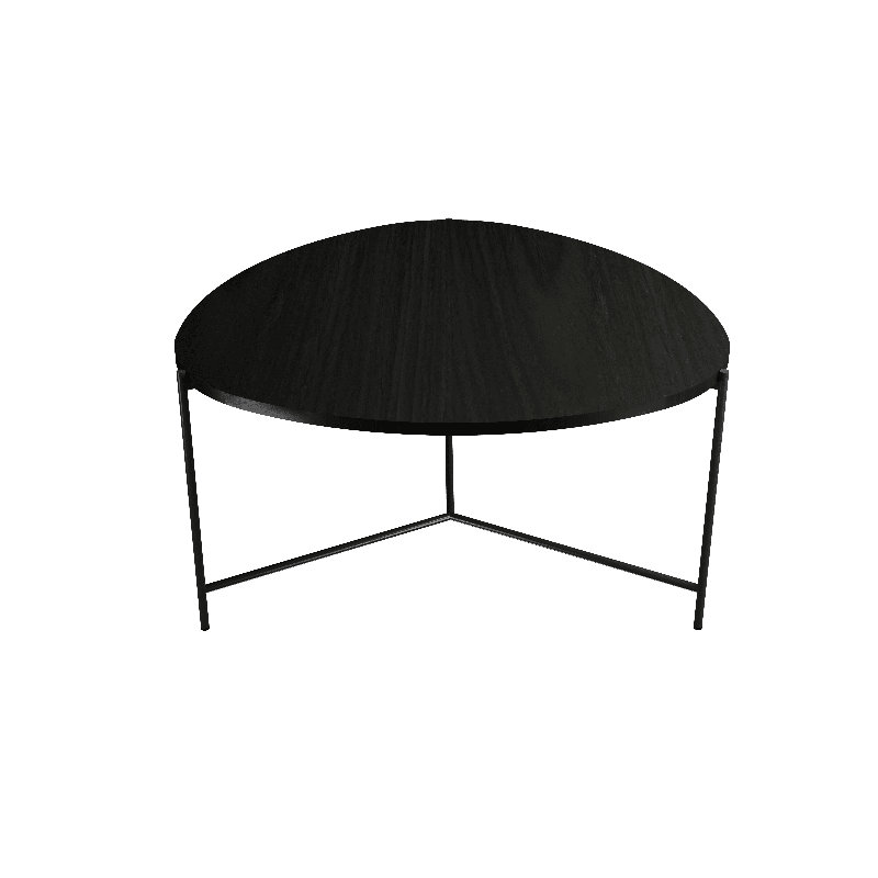 Coffee Table, 13.78" H x 23.62" L x 23.62" W, Charcoal