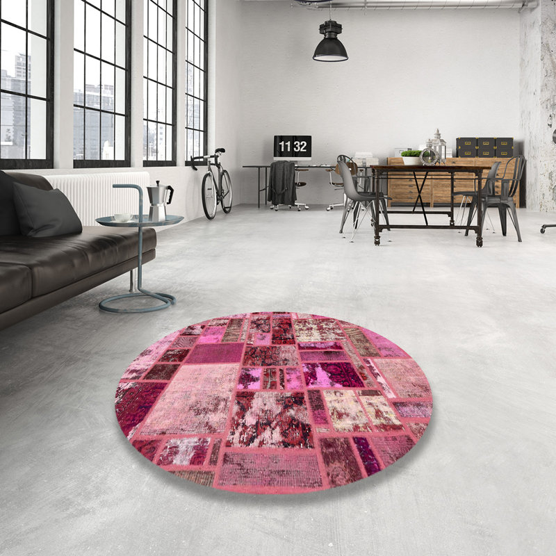 Abstract Indoor Rug, Round 4'