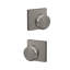 Bowery Double Dummy Knob with Collins Trim-29831416