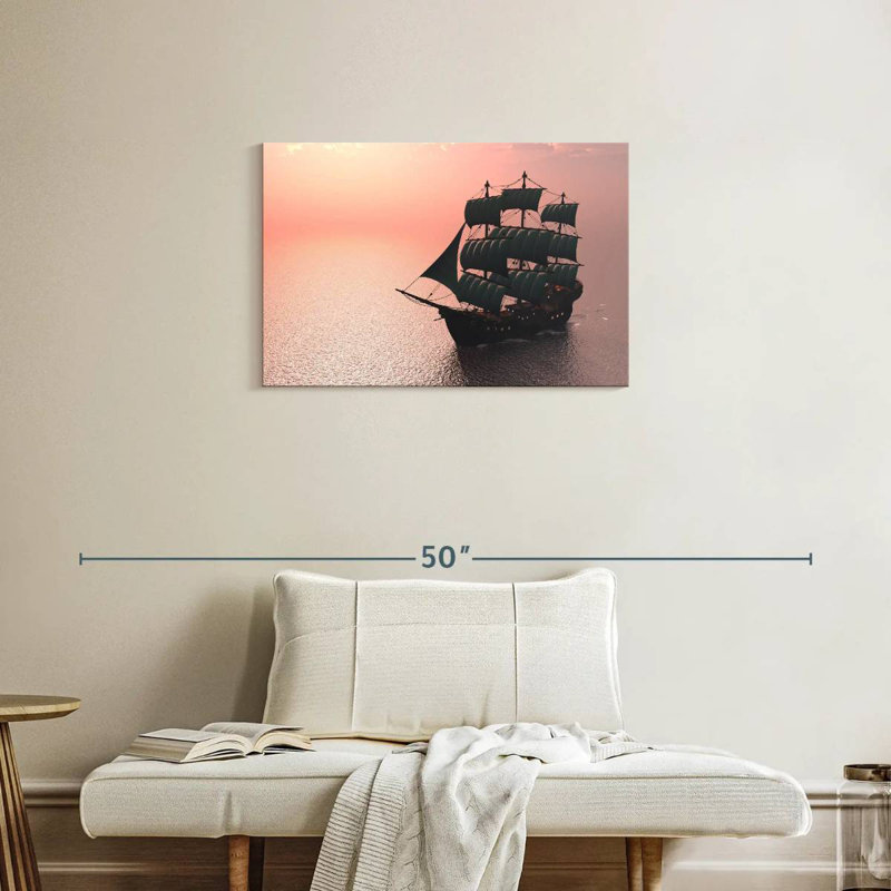 Mehar Sailing Old Ship, 20" H x 30" W
