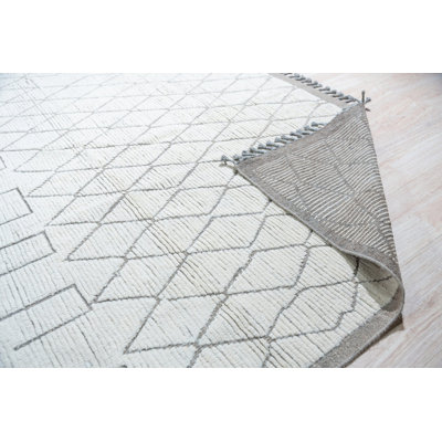 Hand Knotted Wool Geometric Area Rug