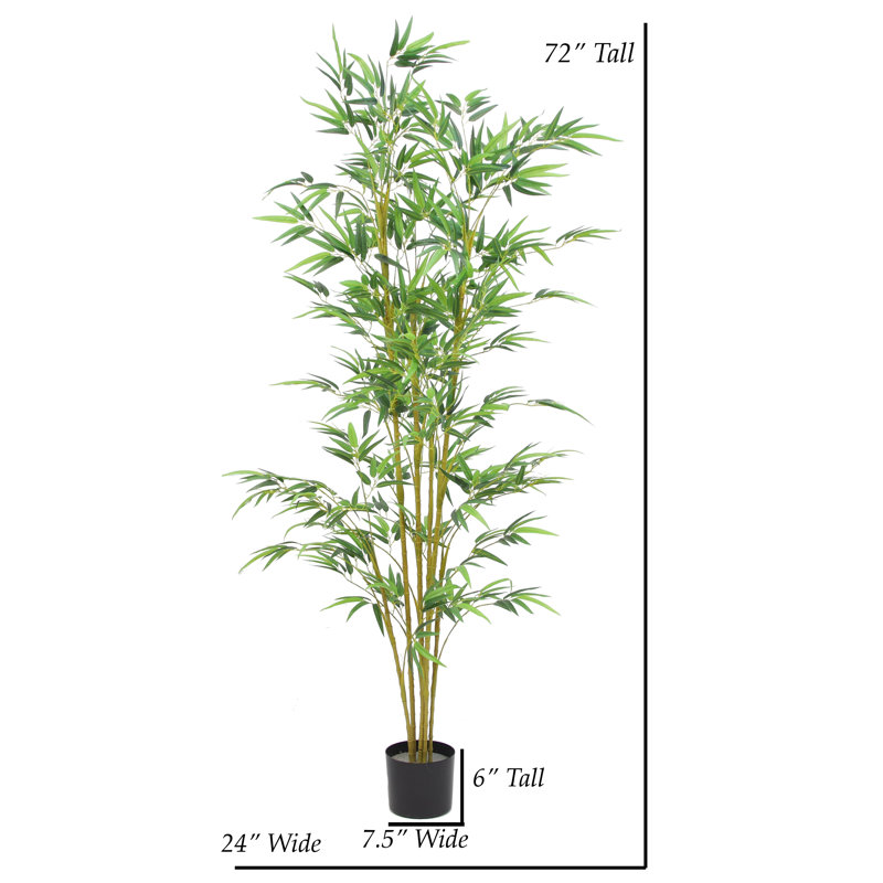 72'' Faux Bamboo Tree in Planter