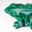 Genuine Polished Malachite Frog Carving (1 lb)