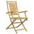 2 - Person Bamboo Wood Patio Dining Set with Square Table