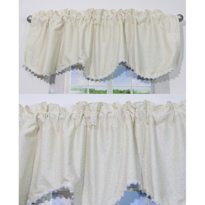 Samford Geometric Ruffled Window Valance