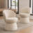 Allis Boucle Swivel Barrel Dining Chair-1033634754