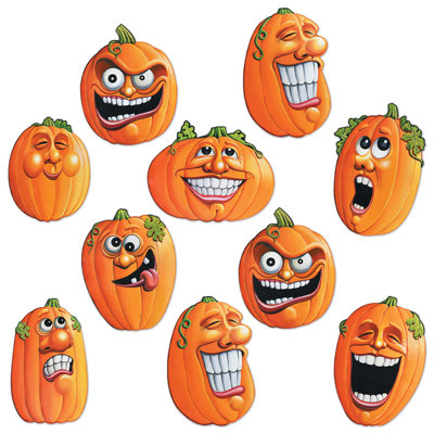 Mini-décorations d'Halloween Jack-O-Lantern d'Halloween