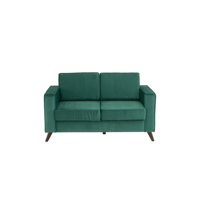 Esden Velvet Sofa, Green, 2