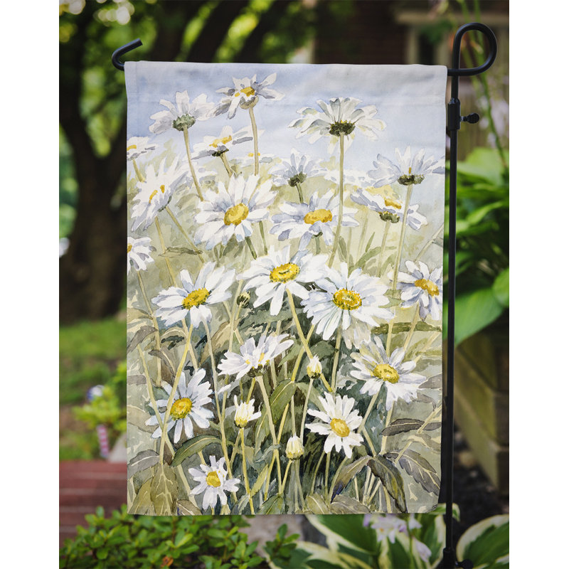 Drapeau de jardin «Fere Daisies» par Bettie Cheesman, H 15 po x l 11 po