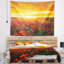 Tapisserie abstraite avec fond de coquelicots-28496382