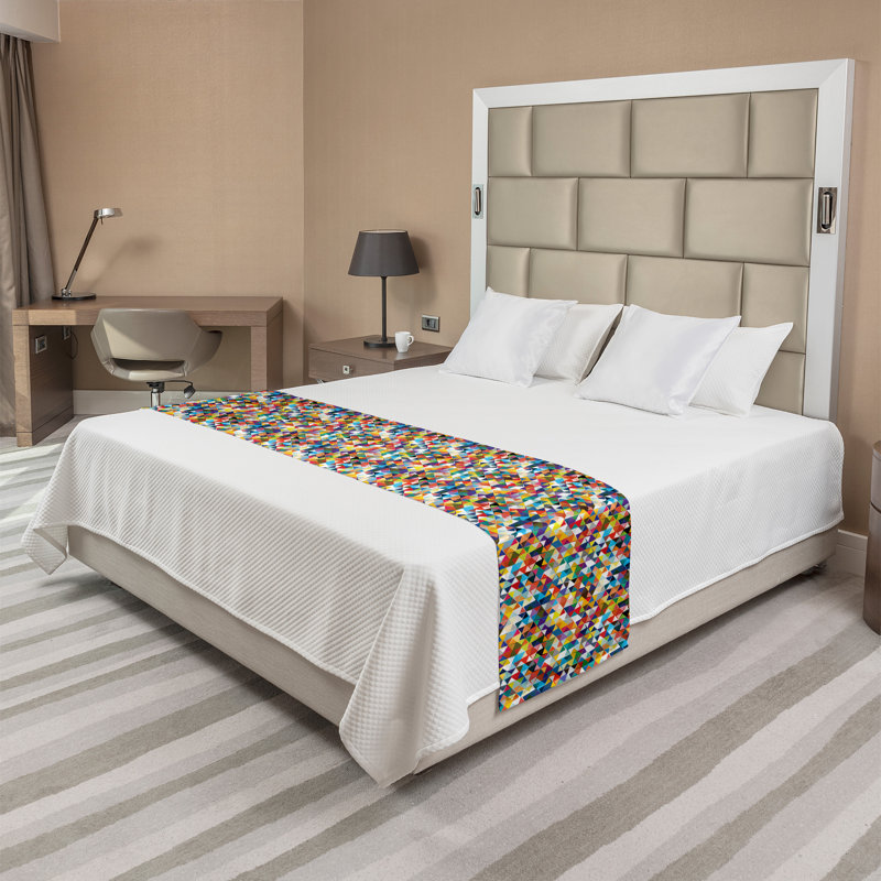 Multicolore Ambesonne Art Bed Runner, Très grand lit
