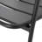 Matte Black Iron Chair For Relaxing Backyard & Patio, 27.73 In. Width, 13.68 Lb Patio , Beautifying Space, 24.69"H X 24.62"D,