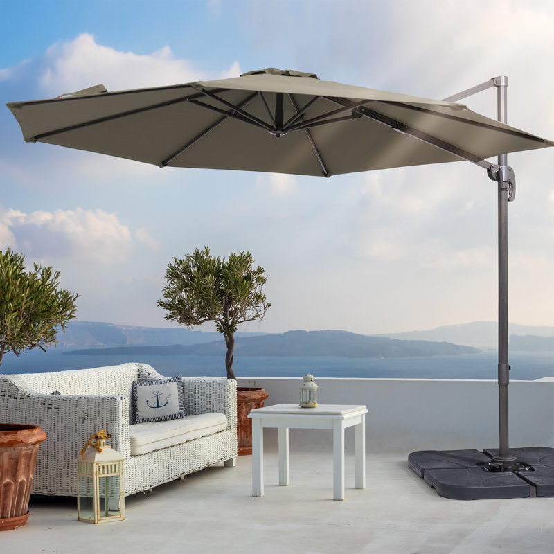 Dobromila 120'' Cantilever Umbrella, Taupe