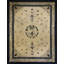 Tapis antique antique chinois à motif floral et médaillon ivoire des années 1900