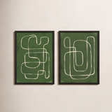 Line Works, Set Of 2 By Studiom - Framed Wall Art