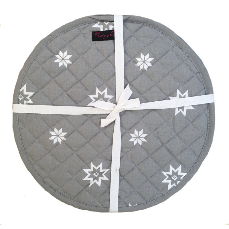 The Seasonal Aisle Lakeville Cotton Potholder, Grey