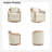 Meredy Farmhouse Swivel Barrel Chair with Solid Wood Edging (Set of 2)