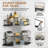 Shower Caddy Corner, 3-pack Adhesive Rustproof Stainless Steel Shower Shelves With Soap Holder, Black
