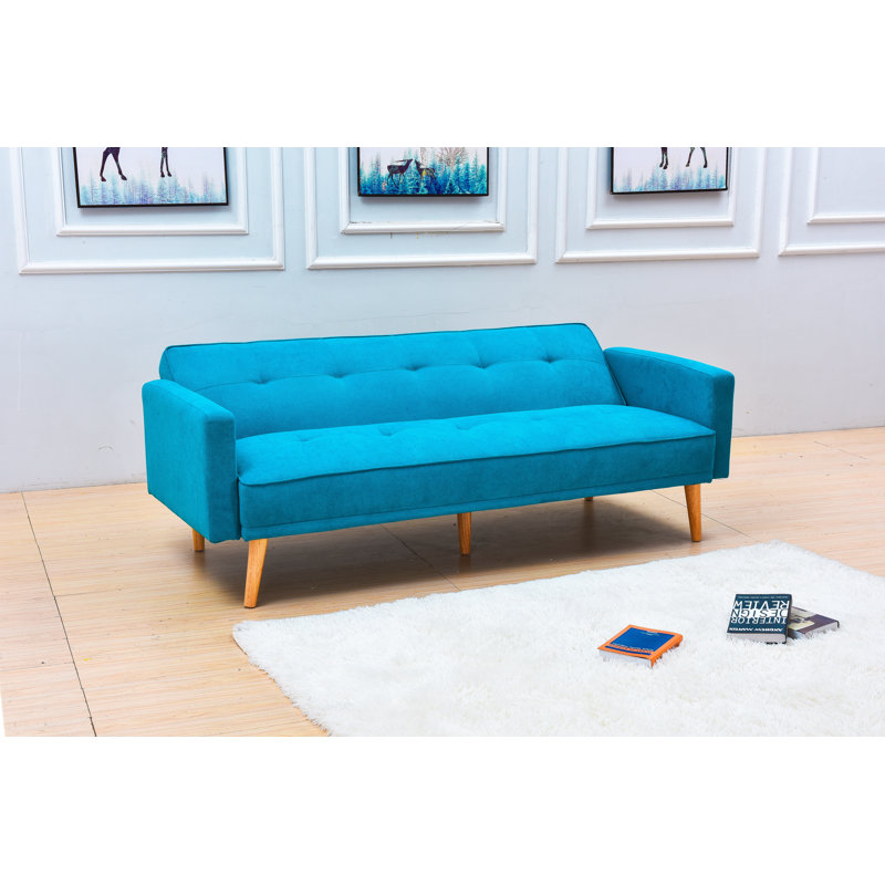 Canapé convertible Sindelar, Bleu clair