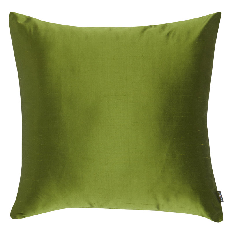 Cecelia Silk Reversible Pillow Cover, Olive