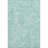 3' X 5' Teal And Ivory Paisley Washable Area Rug With UV Protection
