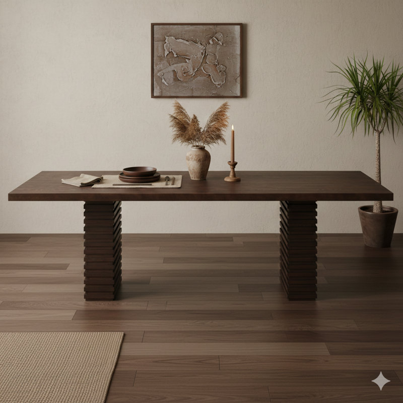 95-Inch Dining Table (Espresso Finish)