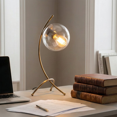 Orbital Glass Globe Lamp